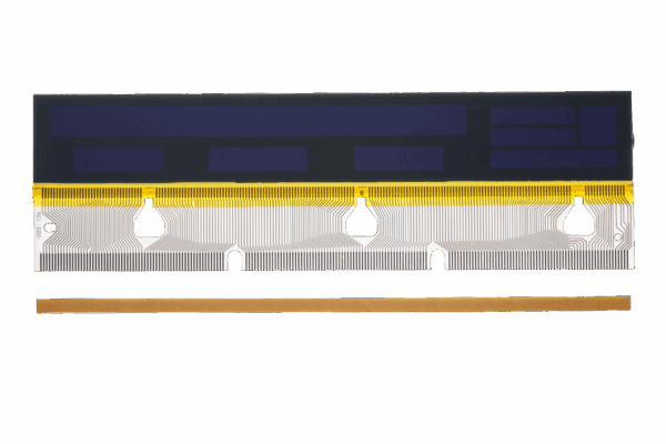 BMW E38 E39 X5 instrument cluster LCD display with silver ribbon cable