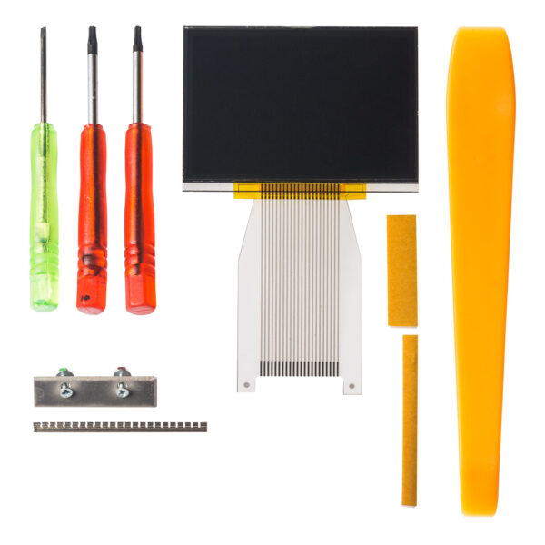 SAAB AC unit LCD display with silver ribbon cable SAAB AC unit LCD display with silver ribbon cable # 223-018